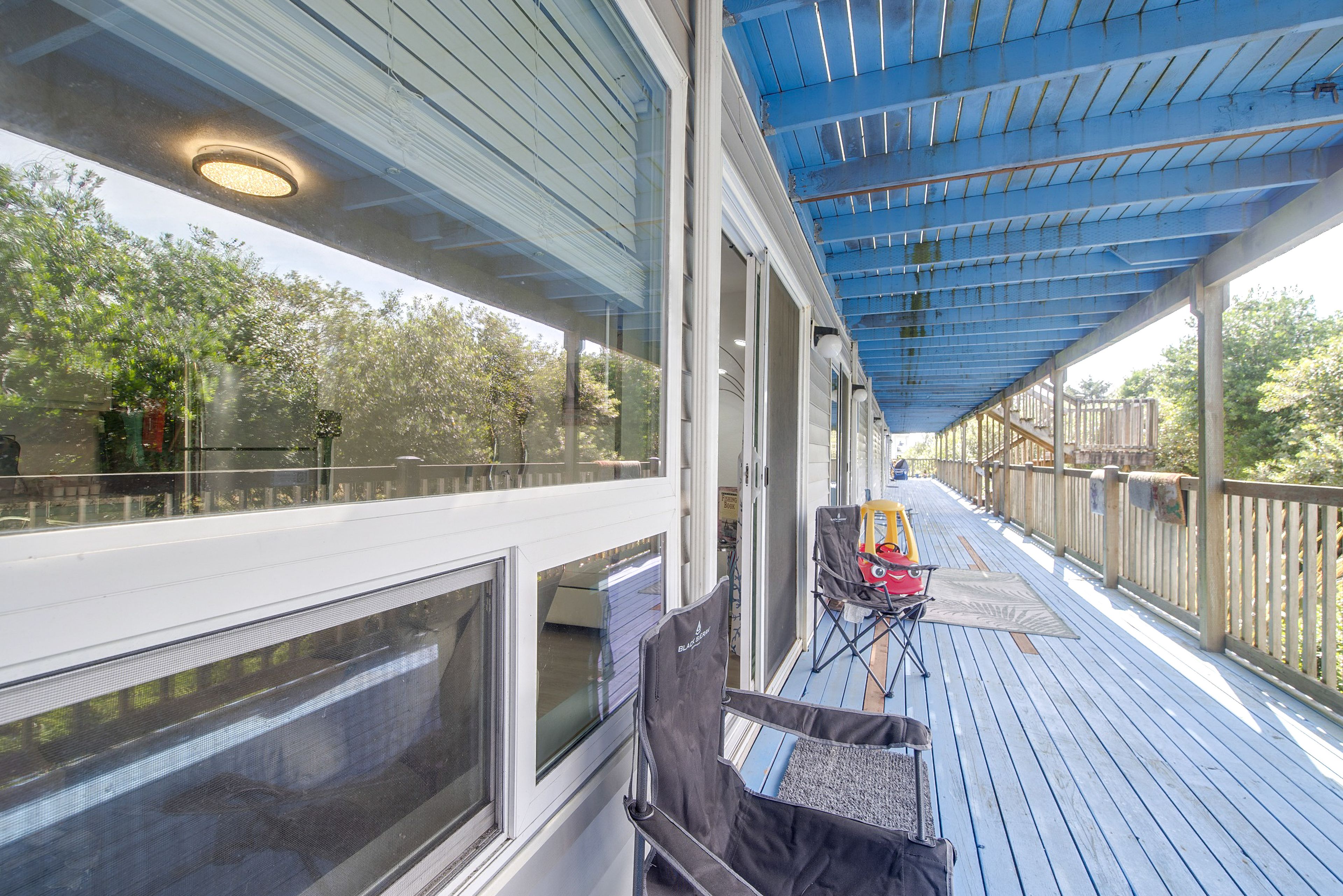 Exterior | Covered Deck | Single-Story Unit on 1st Floor