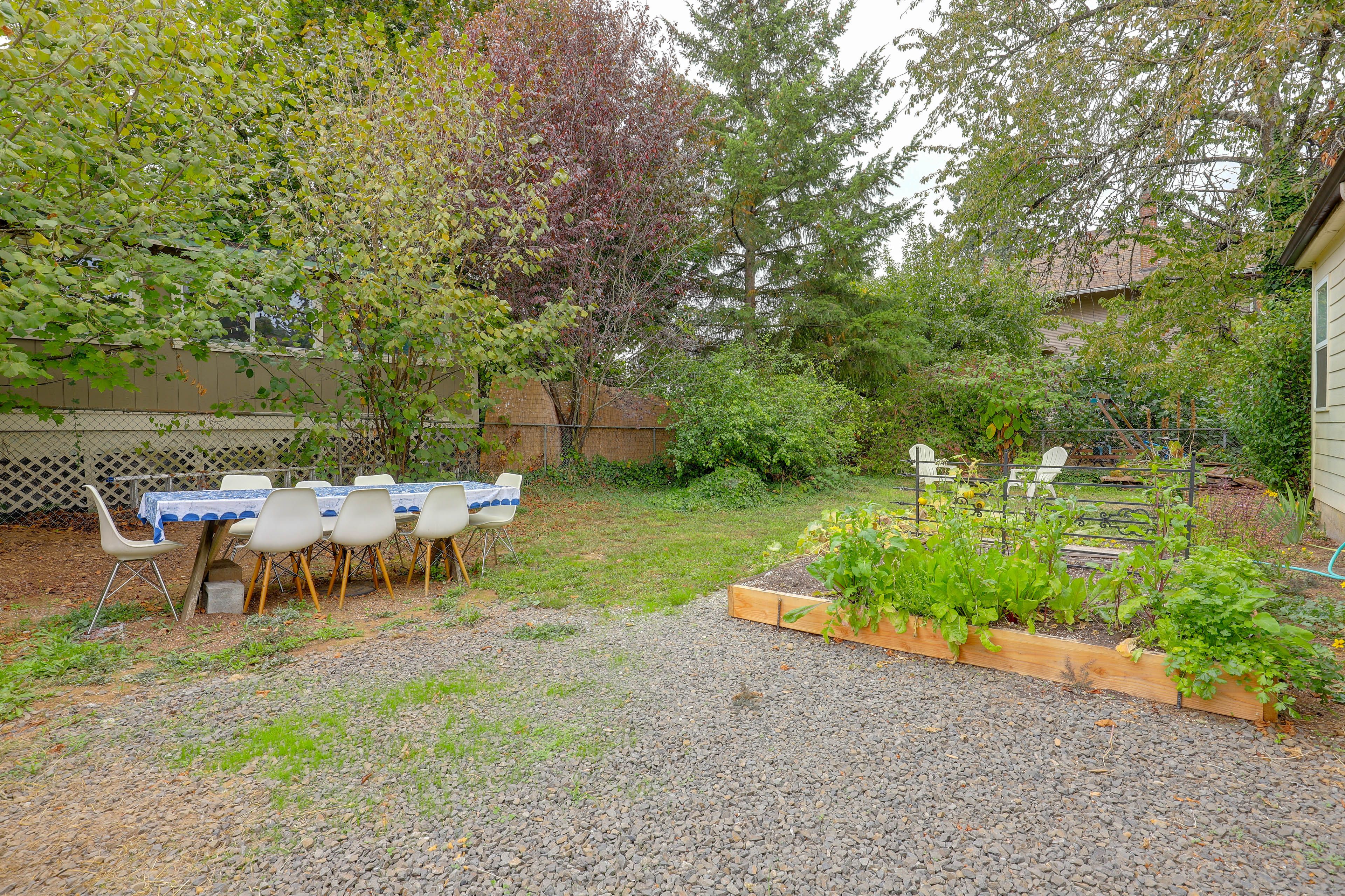 Private Yard w/ Garden
