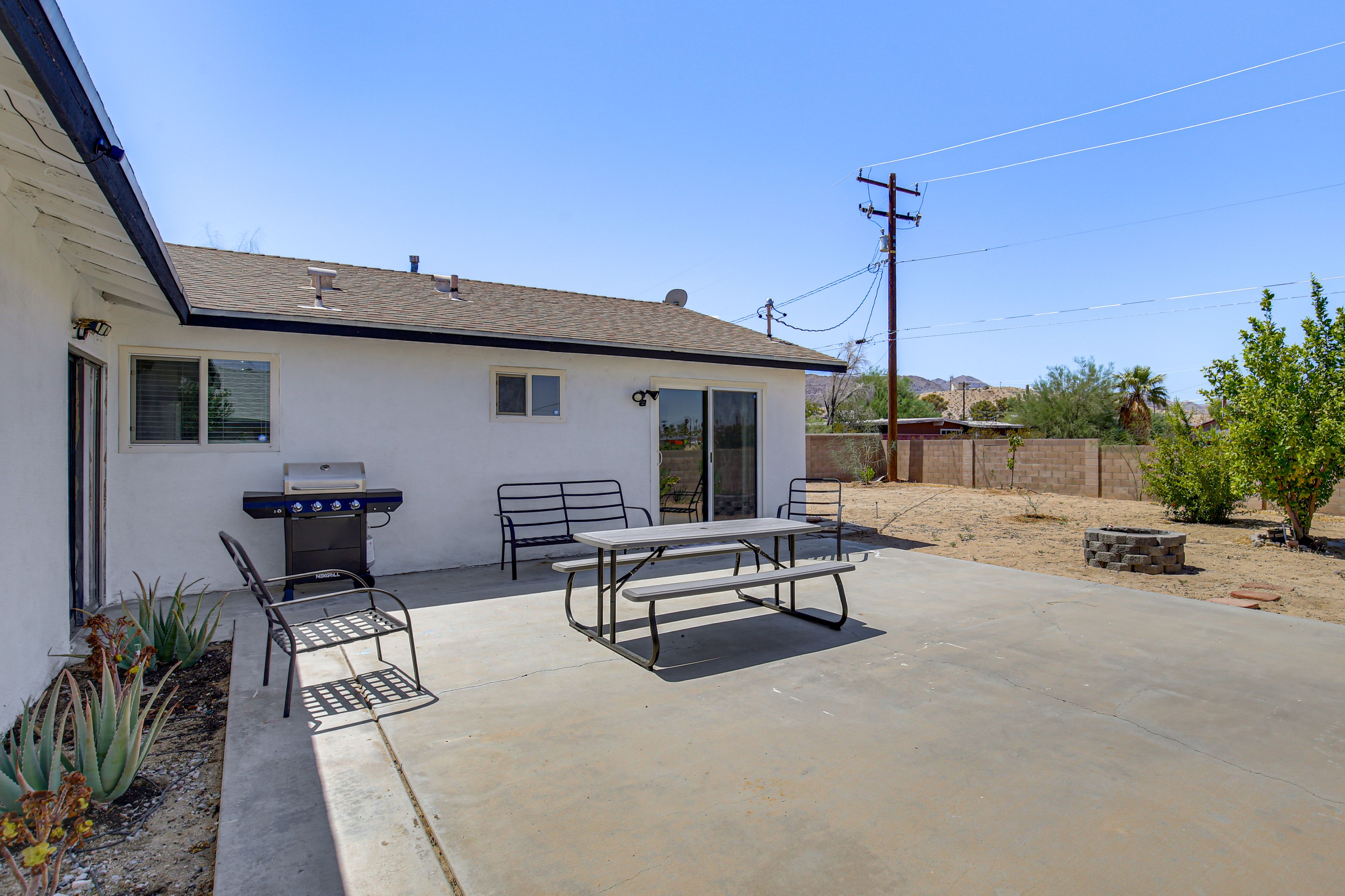 Exterior | Furnished Patio | Private Yard w/ Fire Pit