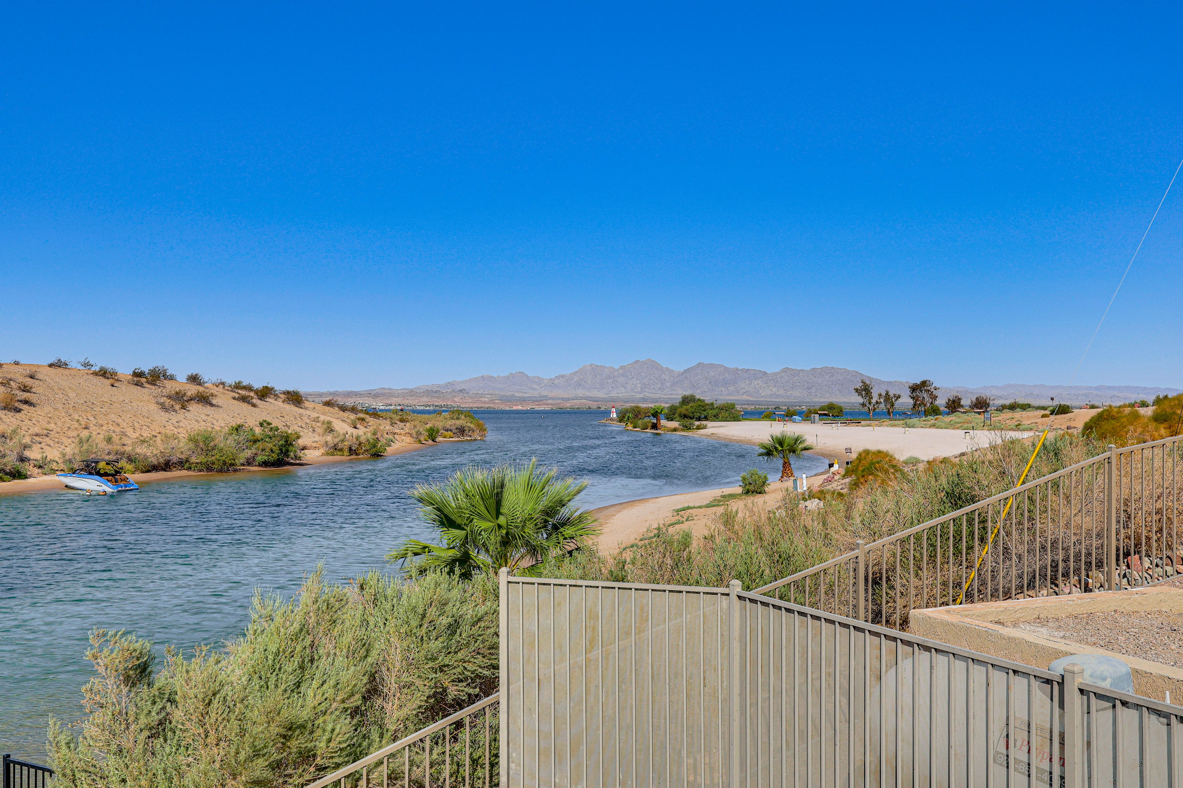 Mountain & Bridge Views From Property | On-Site Lake & Beach Access