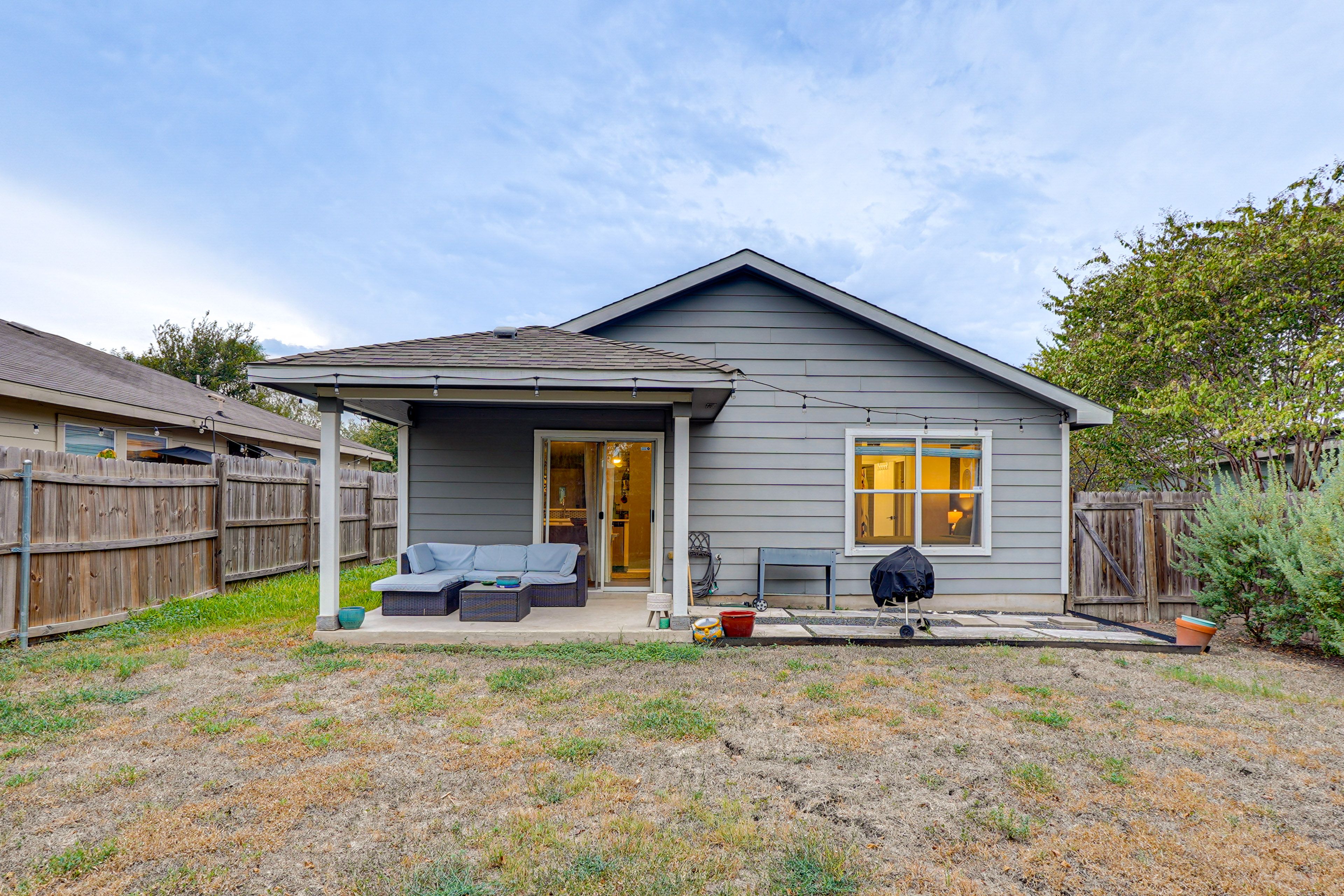 Covered Patio | Fenced-In Yard