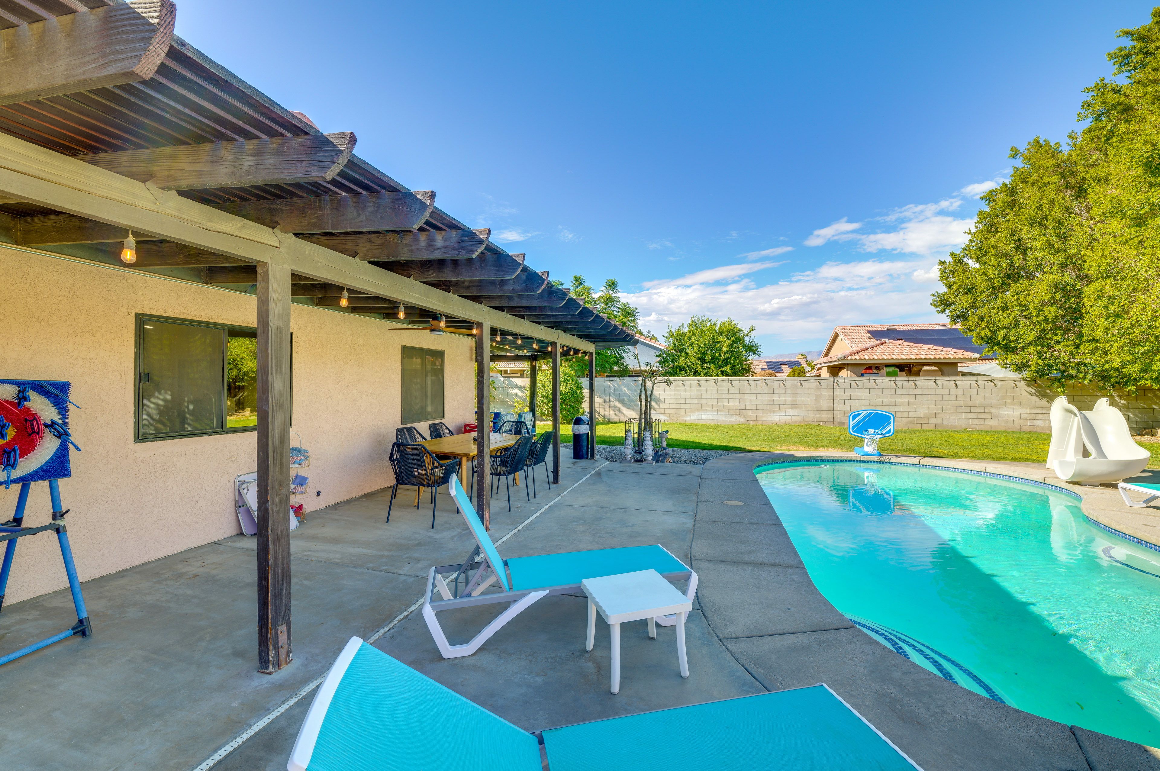 Exterior | Private Pool & Spa | Gas Grill | Outdoor Games