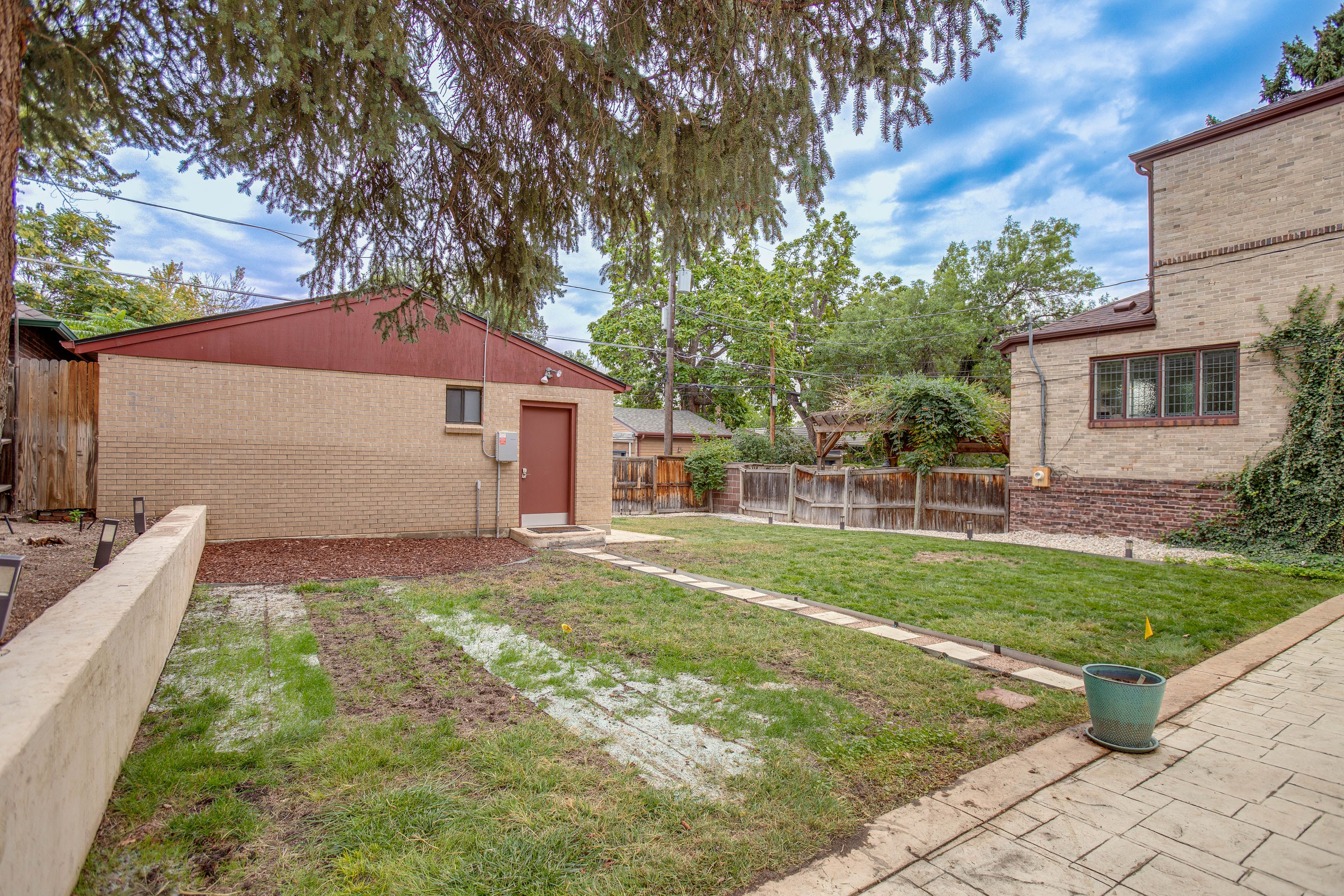 Backyard Facing Garage