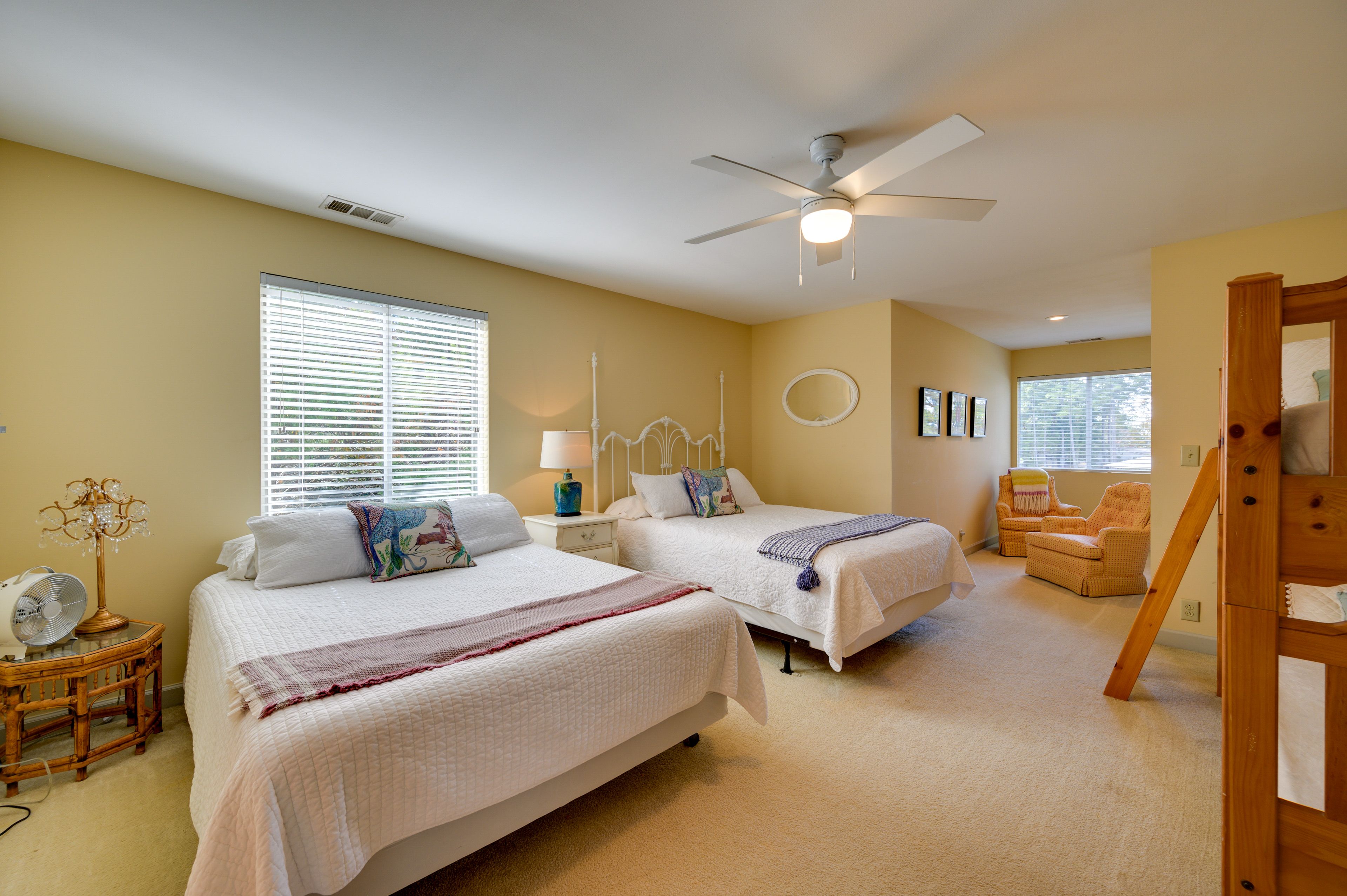 Bedroom | 2 Queen Beds | Twin Bunk Bed | 2nd Floor