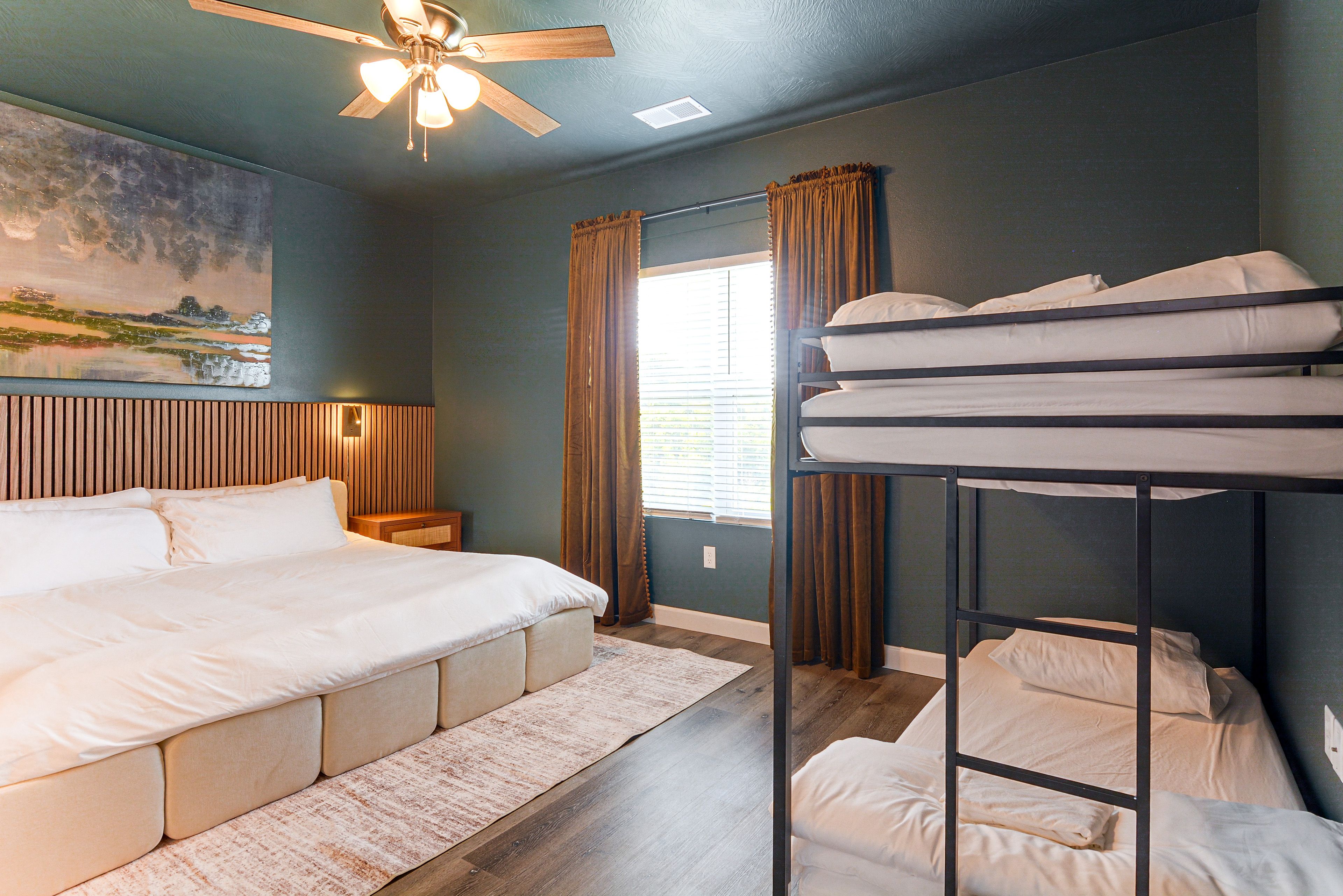 Bedroom 1 | King Bed | Twin Bunk Bed