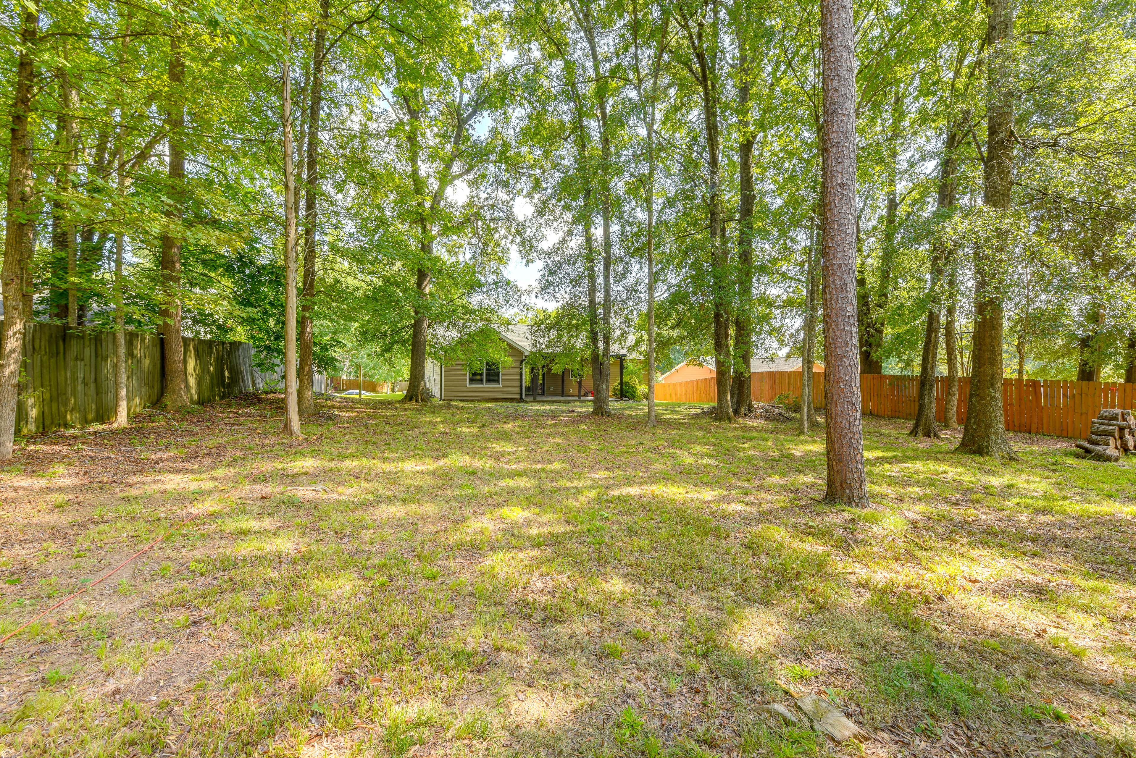 Large Wooded Backyard