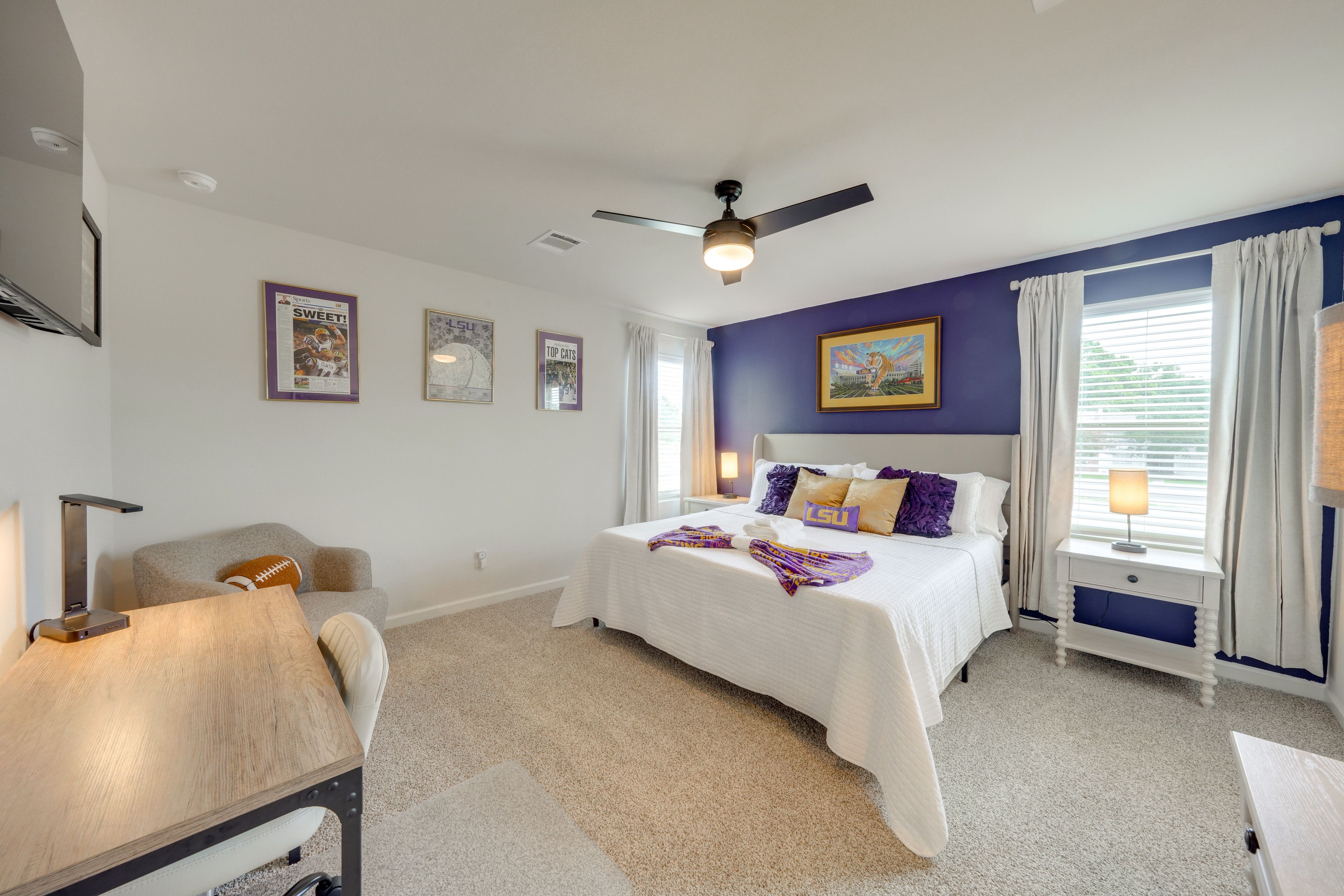 Bedroom 1 (Tiger Stadium Suite) | 2nd Floor | King Bed