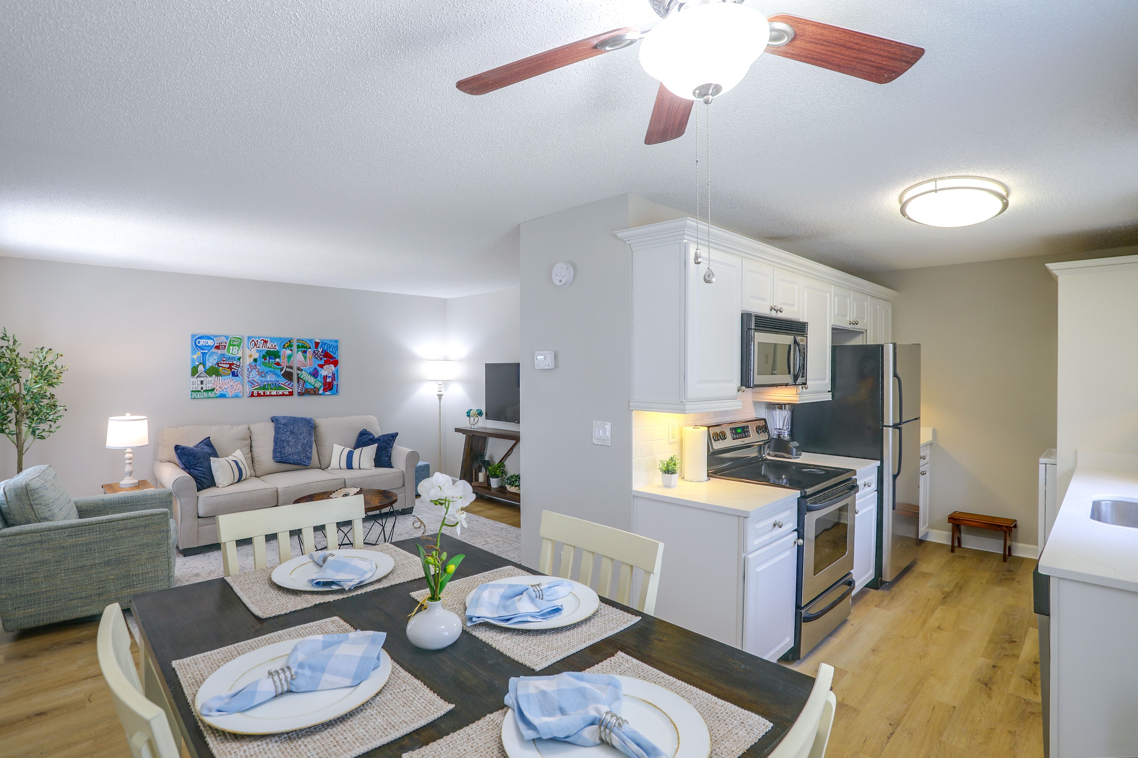 Oxford Vacation Rental | 1BR | 1BA | 900 Sq Ft | Stairs to Enter
