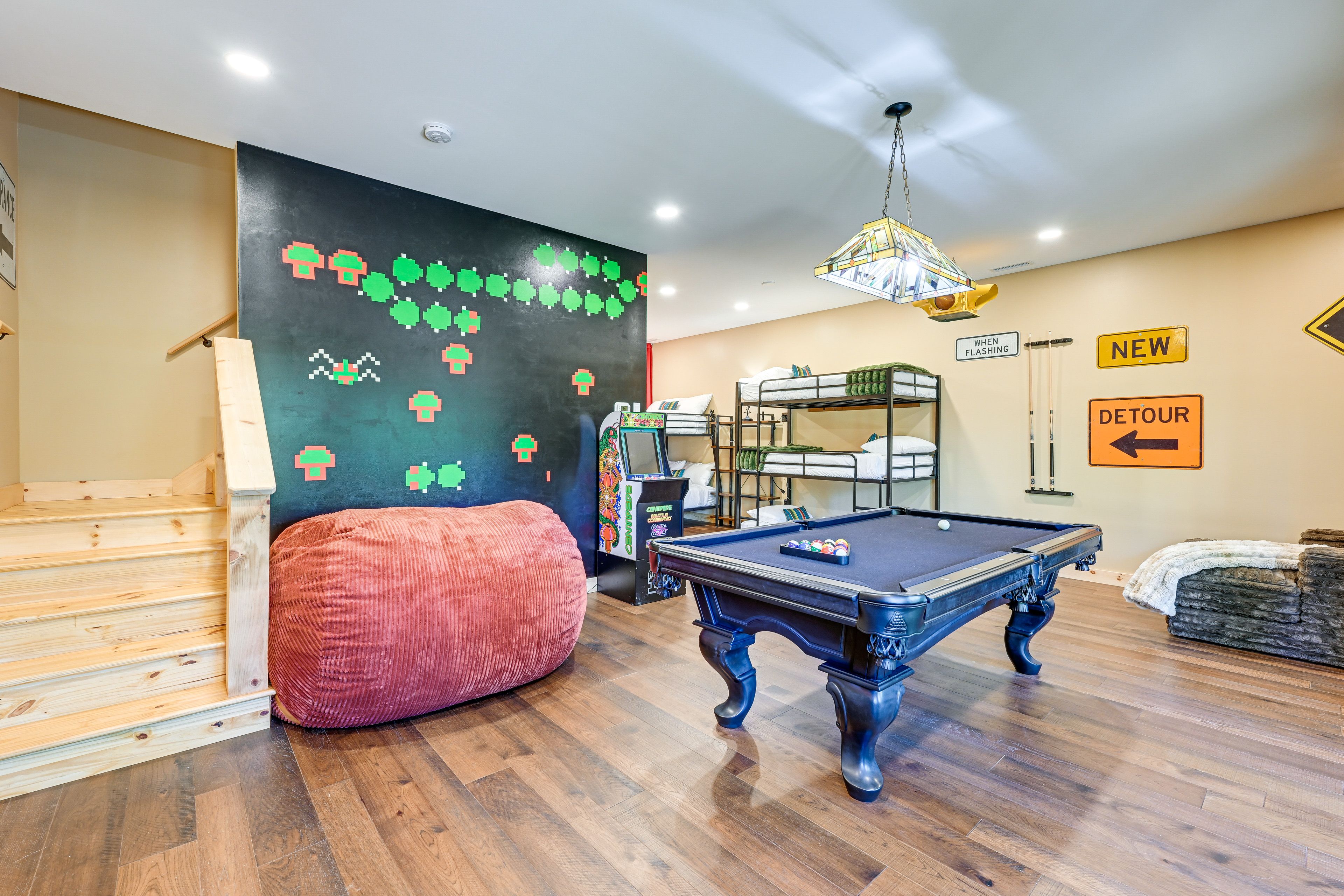 Downstairs Game Room & Bunk Room