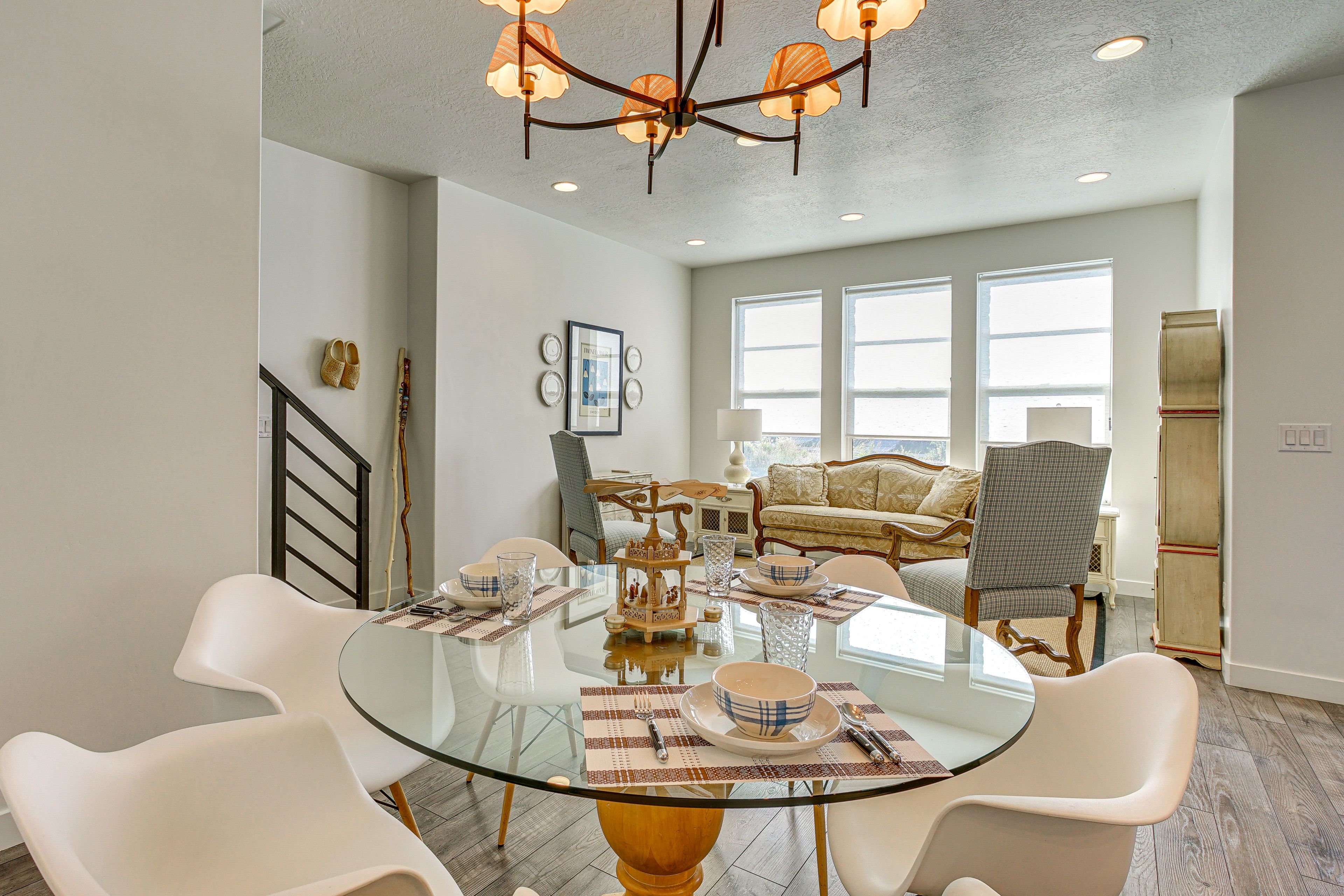Dining Area & Living Room