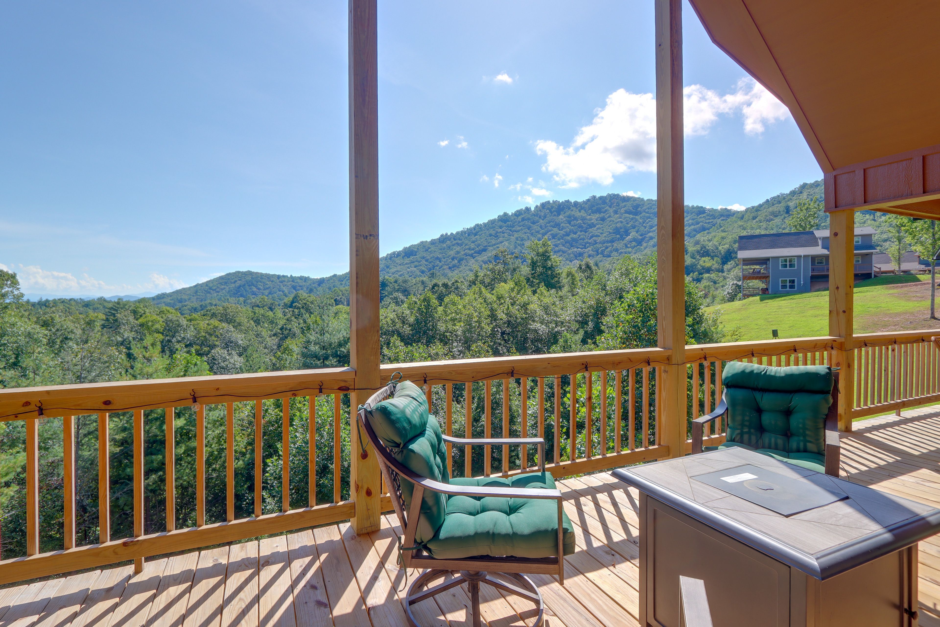 Furnished Deck | Mountain Views