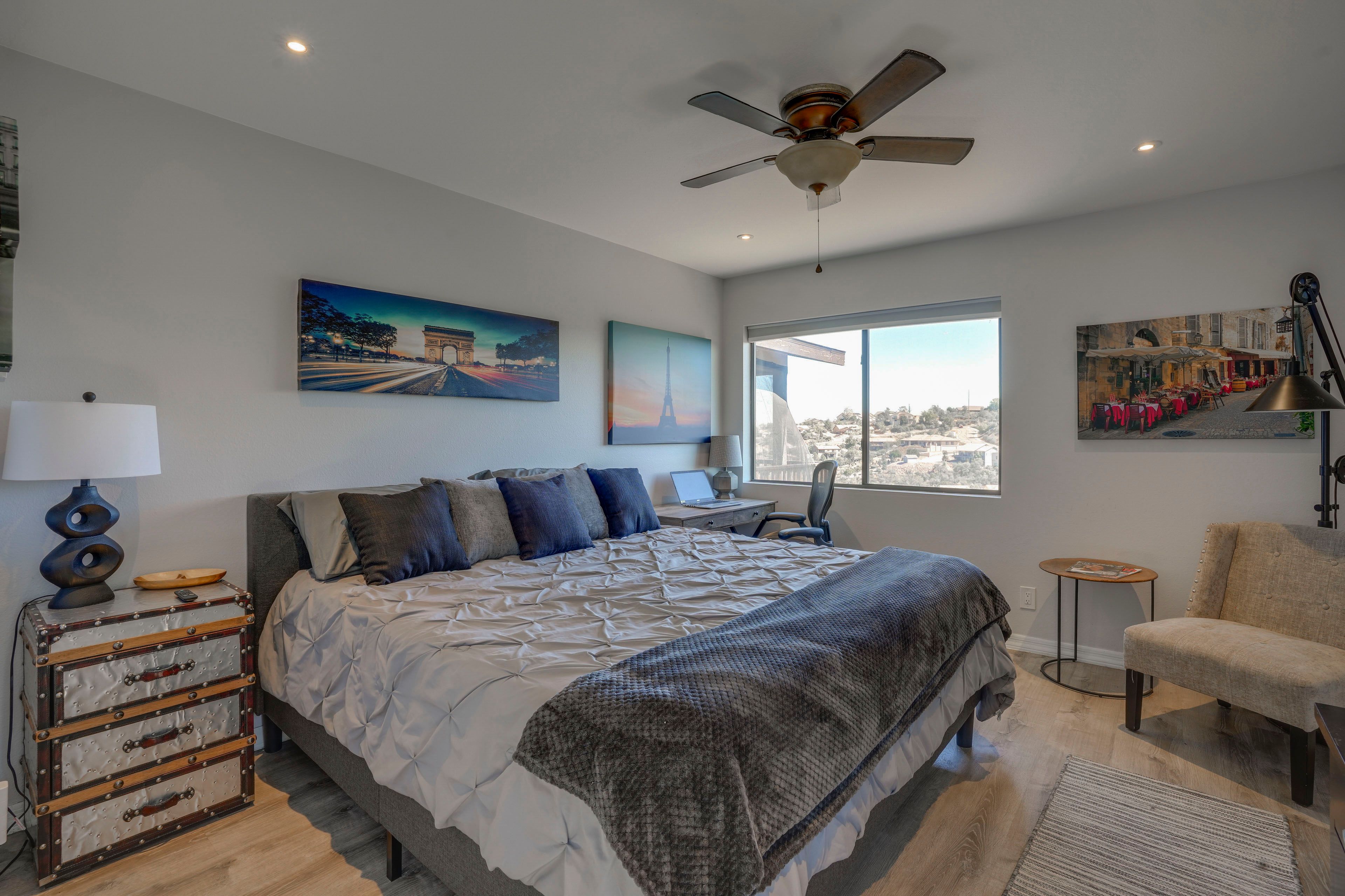 Bedroom | King Bed | Smart TV | Desk | Main Level