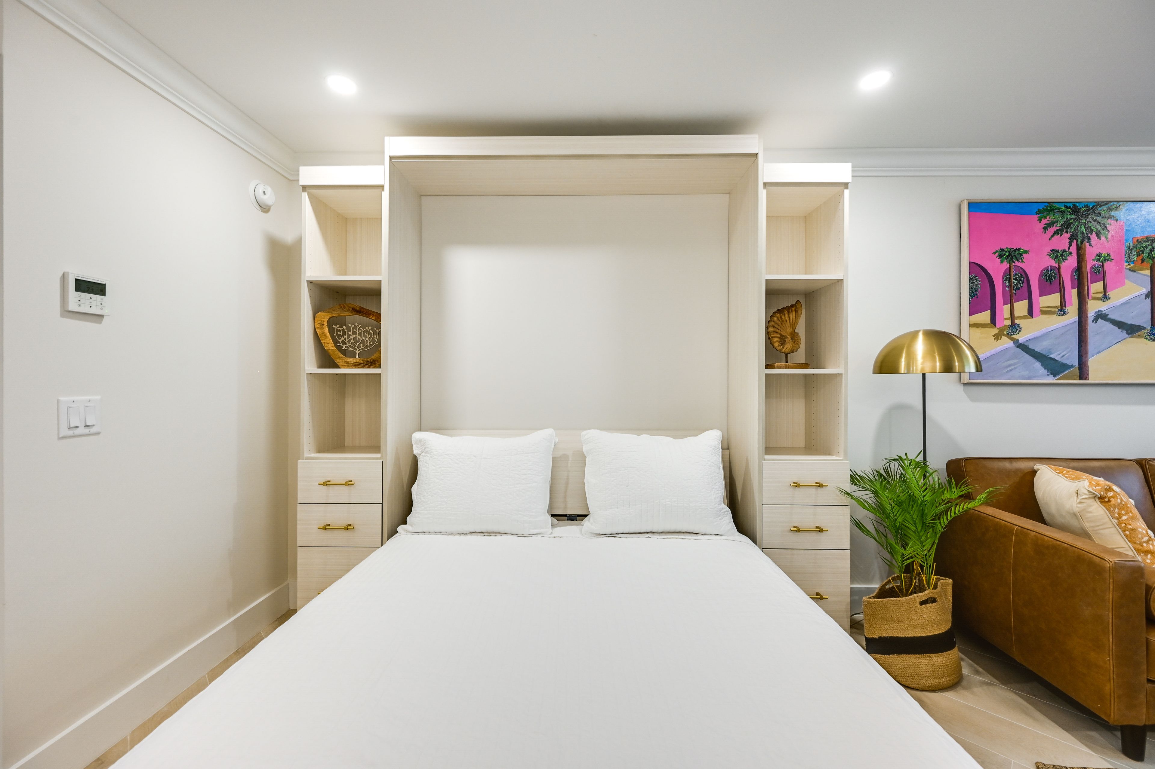 Studio (Bedroom 3) | Sleeping Area | Queen Murphy Bed