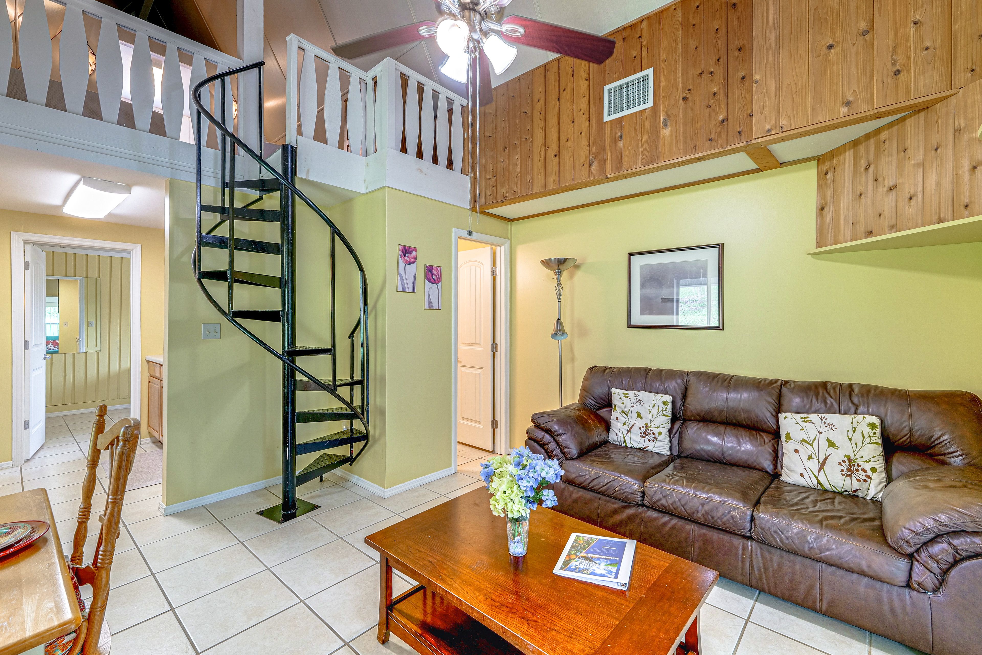 Living & Dining Area | Dishes & Flatware Provided | 1st Floor