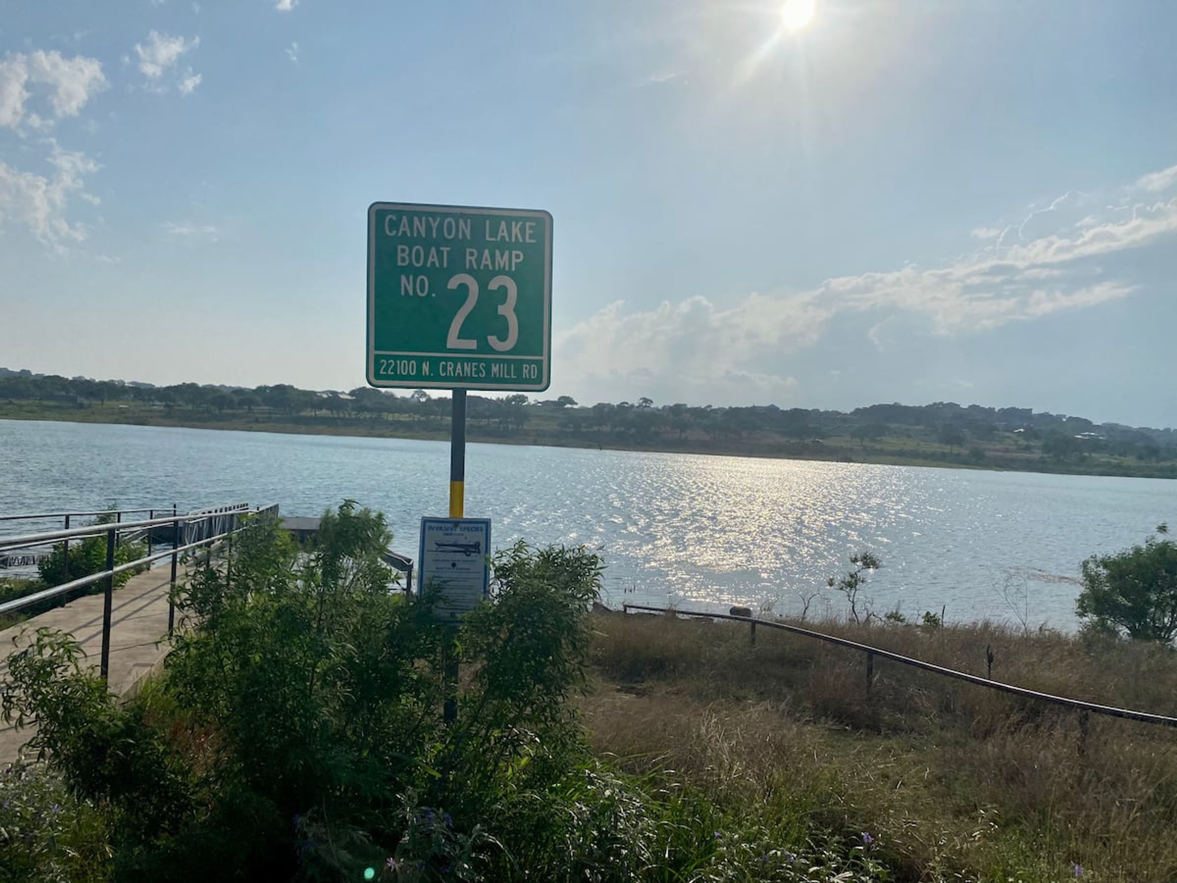 Nearby Boat Ramp (Currently Closed)