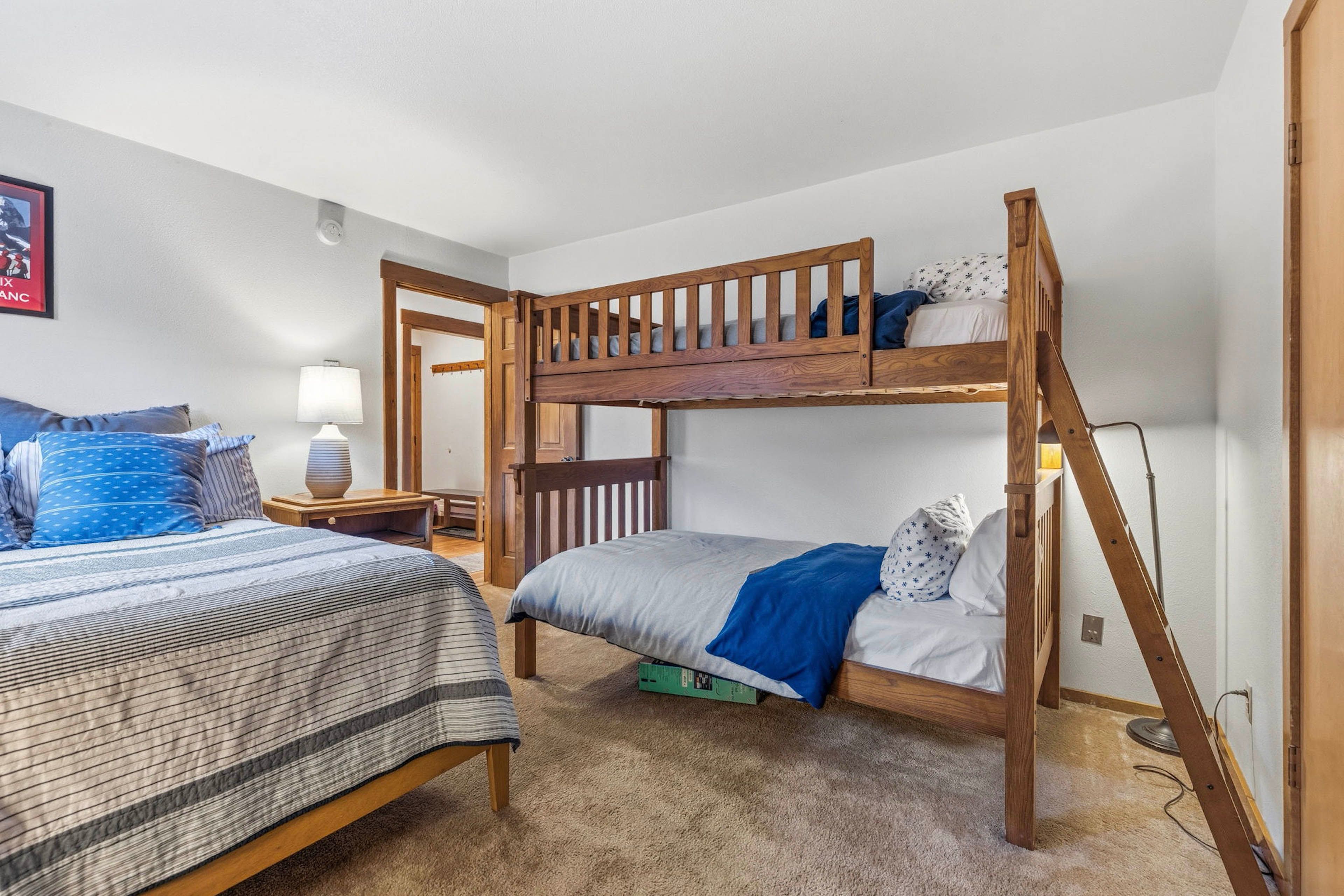 Bedroom 2 | Queen Bed | Twin Bunk Bed